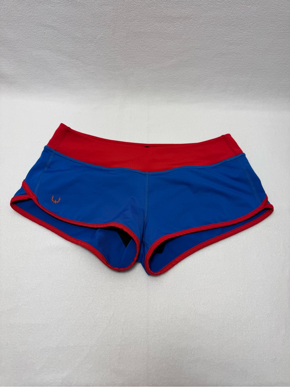 WODGear Blue Red Athletic Booty Gym Shorts M